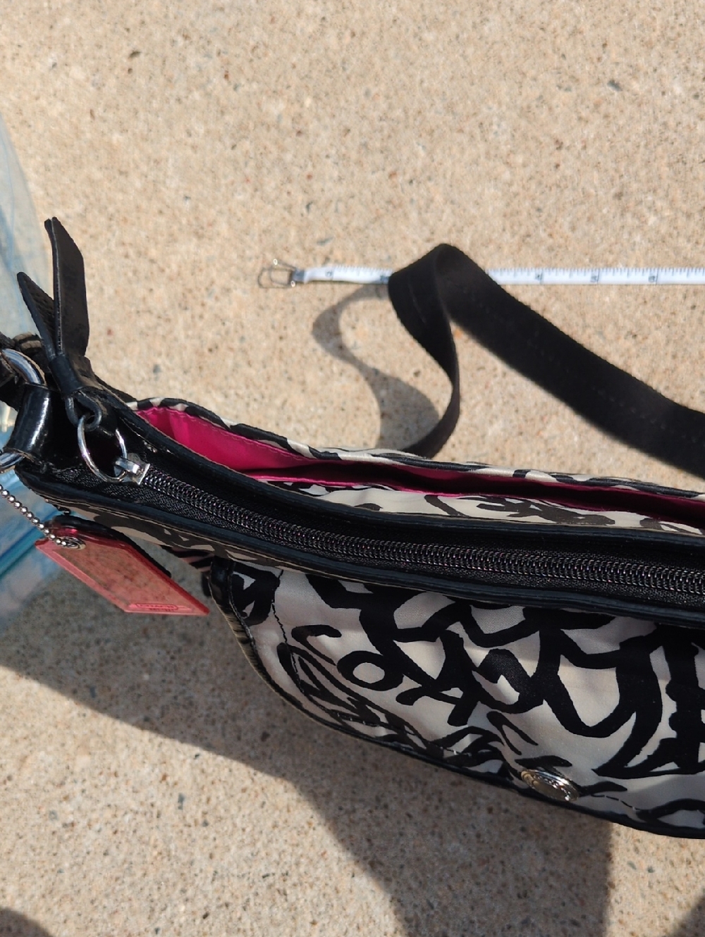 COACH POPPY Floral Scribble Print Daisy Kyra Graffiti Messenger Crossbody Purse - Picture 16 of 17